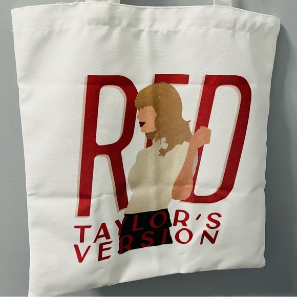 Taylor Swift RED (Taylor’s Version) Canvas Tote Bag - Picture 4 of 5